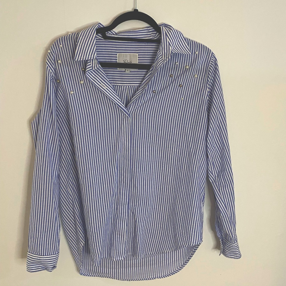 Rails Pearl button- down top
